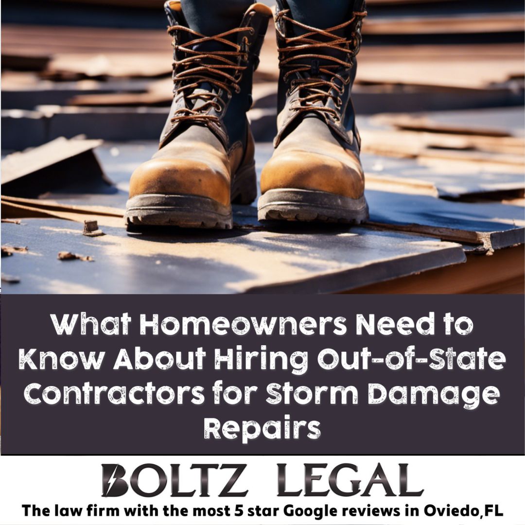 BoltzLegal's tweet image. Don't let the storm's aftermath add to your stress! 🏠⚡️ Discover how to ensure you hire contractors who are both qualified and reliable, even during emergency situations at buff.ly/3Sc5B8j .

#StormDamage #ContractorChoice #BoltzLegal #FearNoStorm #InsuranceLaw