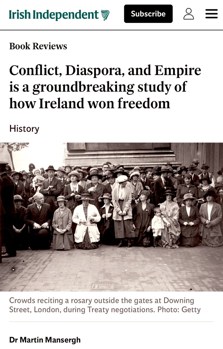 ✅✅✅✅✅✅✅✅✅✅✅✅✅

‘A groundbreaking study of how Ireland won freedom’ (Sunday Independent)

I’m very grateful to Dr. Martin Mansergh (Deputy Chair, DOC Expert Advisory Group) for this generous assessment of my new <a href="/CambridgeUP/">Cambridge University Press</a> book ✍️

Full review this weekend…