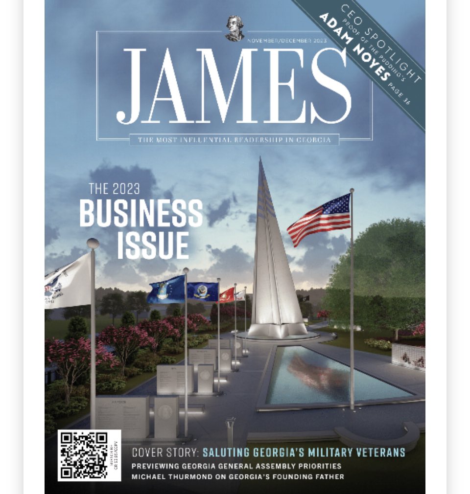 JAMESOnlineGA's tweet photo. The #JAMESMagazine 2023 Business Issue will be in mailboxes soon and can be viewed online now. Subscribe to JAMES Magazine Online and receive a free subscription to JAMES! #gapol https://t.co/xUbaQ2rxx2 https://t.co/4yHLRPKK4u