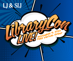 sljournal's tweet photo. Join Library Journal and School Library Journal on November 9 for our seventh annual LibraryCon Live! https://t.co/pQAEMDKX9x #LibraryCon #comiccon #graphicnovels #comics https://t.co/ERo1R92QO0