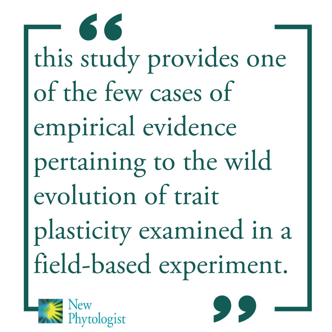 'This study provides one of the few cases of empirical evidence pertaining to the wild evolution of trait plasticity examined in a field-based experiment.'

📖 ow.ly/Uvla50Q3neA

A Commentary by <a href="/EzraKottler/">Dr. Ezra J. Kottler</a> on this article by Vahsen et al.: ow.ly/2Ib450Q3nez