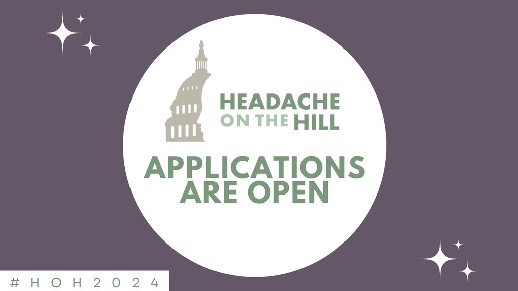 Headache on the Hill 2024 applications are officially open! Don't miss out on our first fully in-person HOH since before the pandemic. We can't wait to see you all in DC! Apply at qrco.de/hoh2024 #HOH2024 #HeadacheOnTheHill #Neurotwitter #MigraineChat #Migraine #Headache