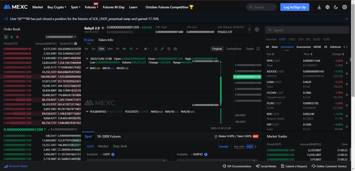 eliz883607's tweet photo. $BABYX2 has been listed on @MEXC_Official
+300% GOGOGOGO
🚀🚀🚀🚀🚀
https://t.co/UMc9chFPq0
🚀🚀🚀🚀🚀

#BABYX #BABYX2 #ELONMUSK #PEPE #DOGE #SHIB #tothemoon #MEME #MEXC