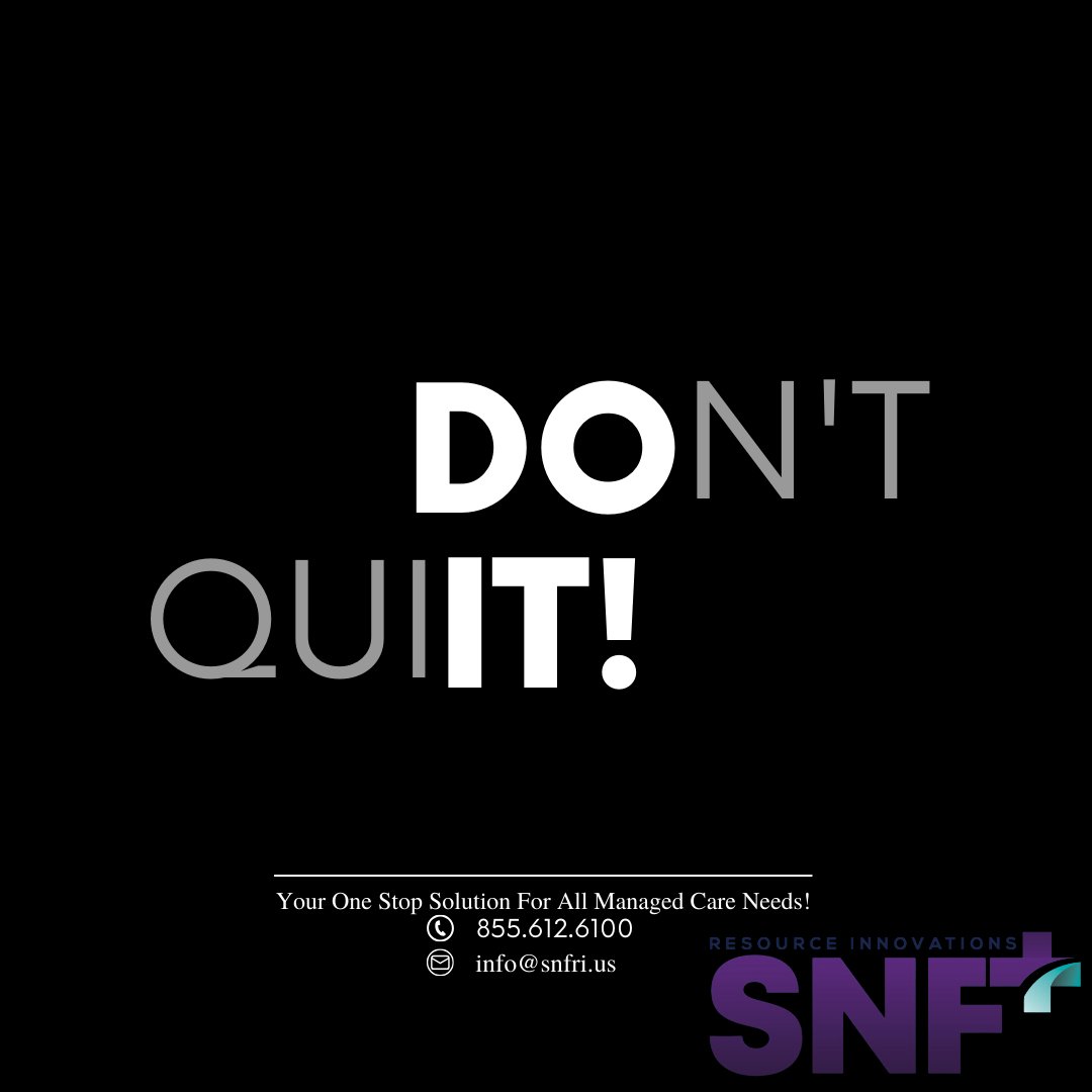 snf_resource's tweet photo. Happy Thursday! Be encouraged, and don't quit! Make it a great day and contact our experts for all your organizational managed care needs. 
☎ 855.312.6100 📧 info@snfri.us https://t.co/6VD73MeKoh

#SNFRI #managedcare #credentialing #contracting https://t.co/k7GqQk3FdQ