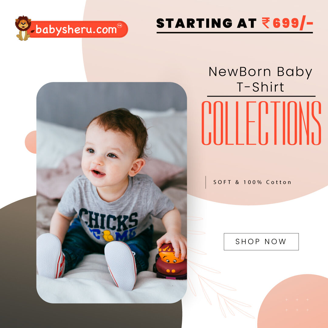 Bundle of joy, bundle of savings! 🛍️👶 Shop from the bit.ly/3FI3e5u
explore our cute t-shirts starting just from RS 699/-. 

#BabyBargains #FashionForLess #littleloves #babyadoration #instastyle #newborntshirts  #newborngifts #newbornclothes #babysheru #newbornfashion