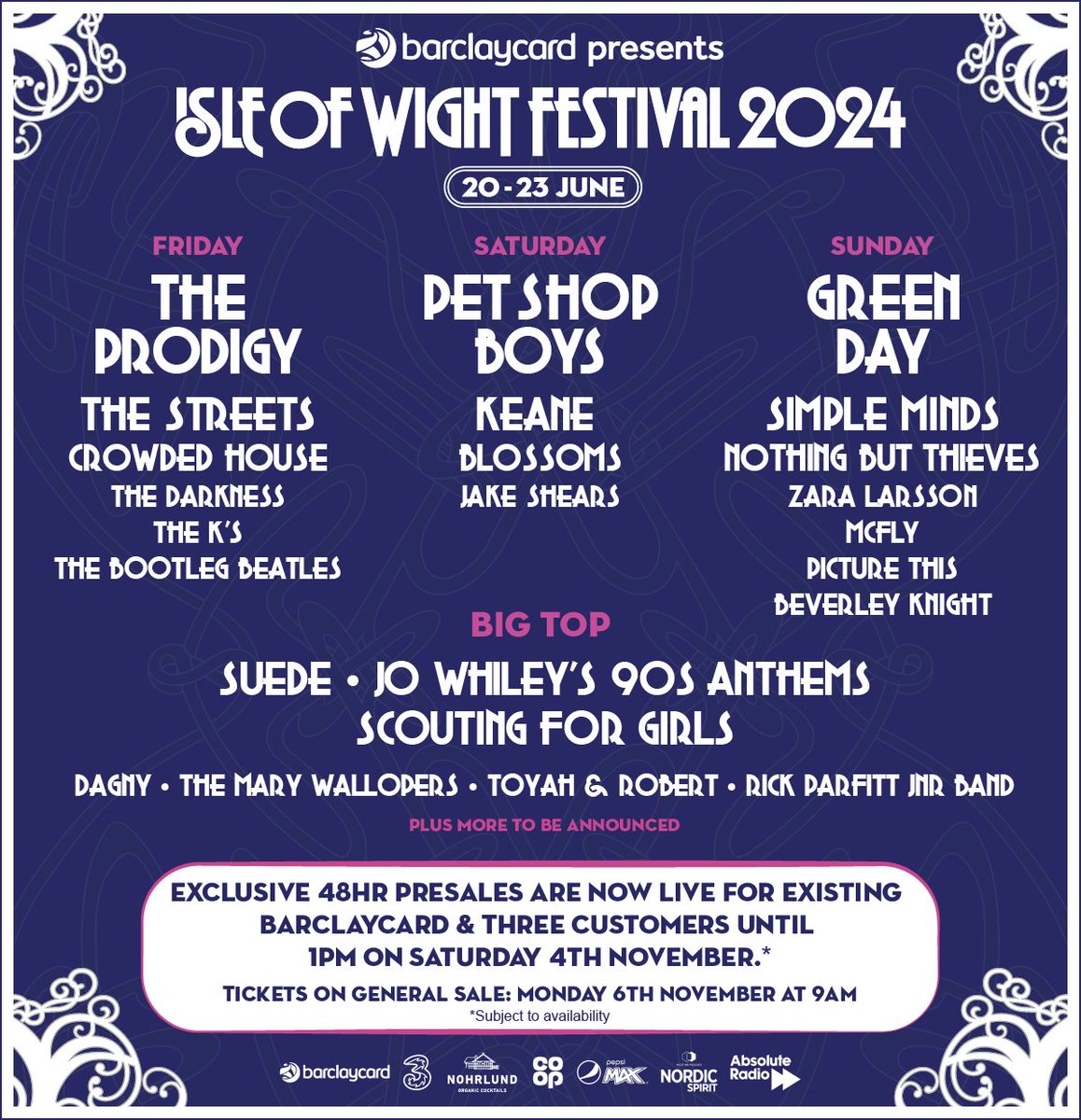 BLOSSOMS (@blossomsband) on Twitter photo Weโll be playing the Main Stage at <a href="/IsleOfWightFest/">Isle of Wight Festival</a> on Saturday 22nd June 2024! Tickets go on general sale at 9am on Monday from: isleofwightfestival.com/info/tickets #IOW2024 BarclaycardxIOW Weโll be playing the Main Stage at <a href="/IsleOfWightFest/">Isle of Wight Festival</a> on Saturday 22nd June 2024! Tickets go on general sale at 9am on Monday from: isleofwightfestival.com/info/tickets #IOW2024 BarclaycardxIOW
