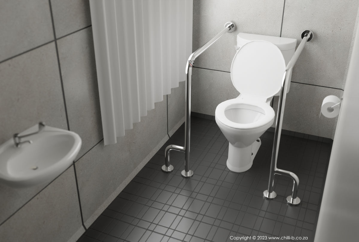 chilli_B's tweet photo. Toilet side hand rails. 
#Handicap #southafrica https://t.co/n5K9TXy8uA