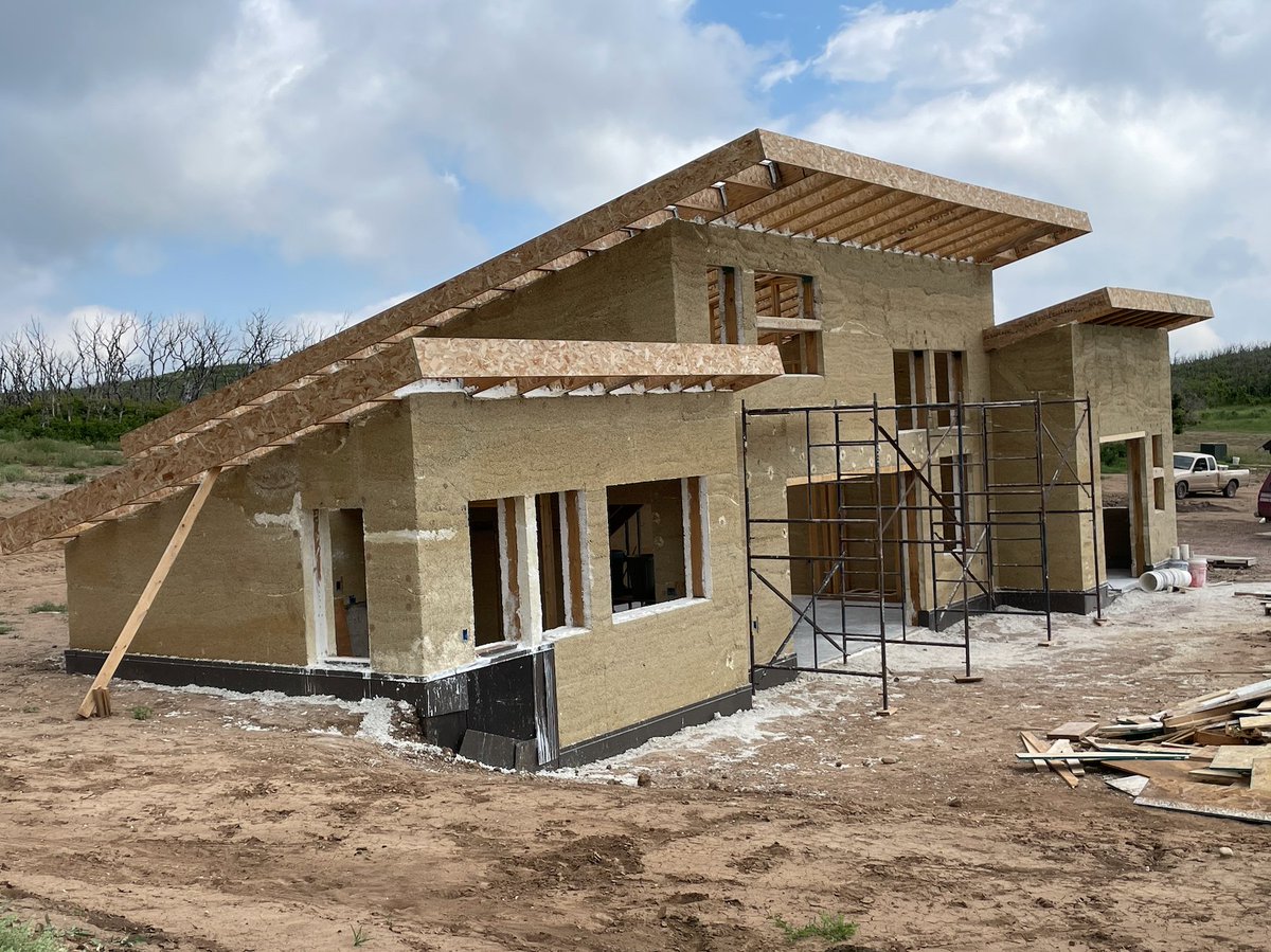 Hemp Passive Home, La Veta CO. Photo by Jean Lotus <a href="/jeanlotus/">Hempcrete Queen</a>
<a href="/hemp_build/">HempBuild</a>
<a href="/haepenny/">Haepenny Hemp</a>
New Hemp Building Directory 2023 from Hempbuild Mag available below:  hempbuildmag.com/directory-2023 #hemphouse #hempbuilding