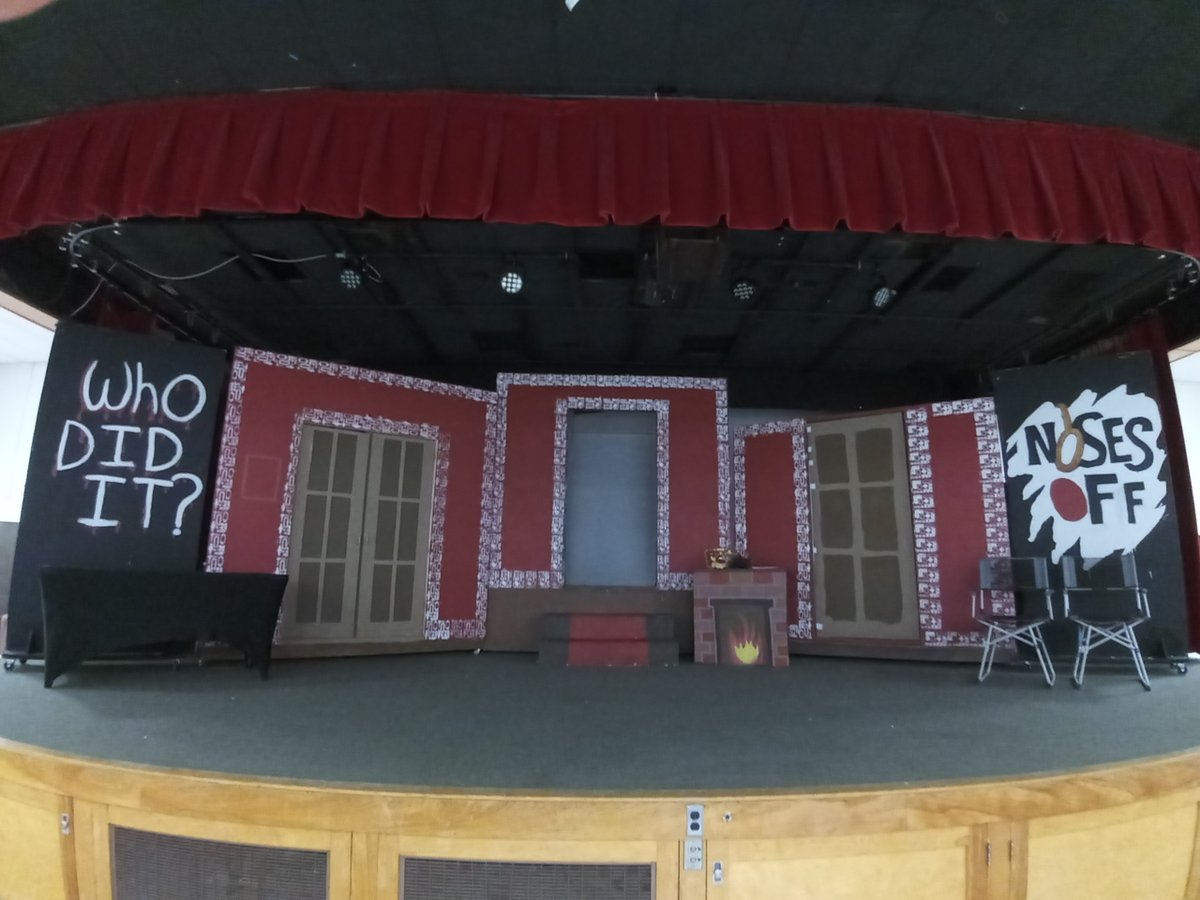 The VBC high school play, Noses Off, will be shown at the Robert's Memorial Center on Friday, November 3rd, at 7 PM, on Saturday, November 4th, at 12 PM and again at 7 PM. We hope to see you there!

Graphic created by Social Media Intern Lilah Hawkins