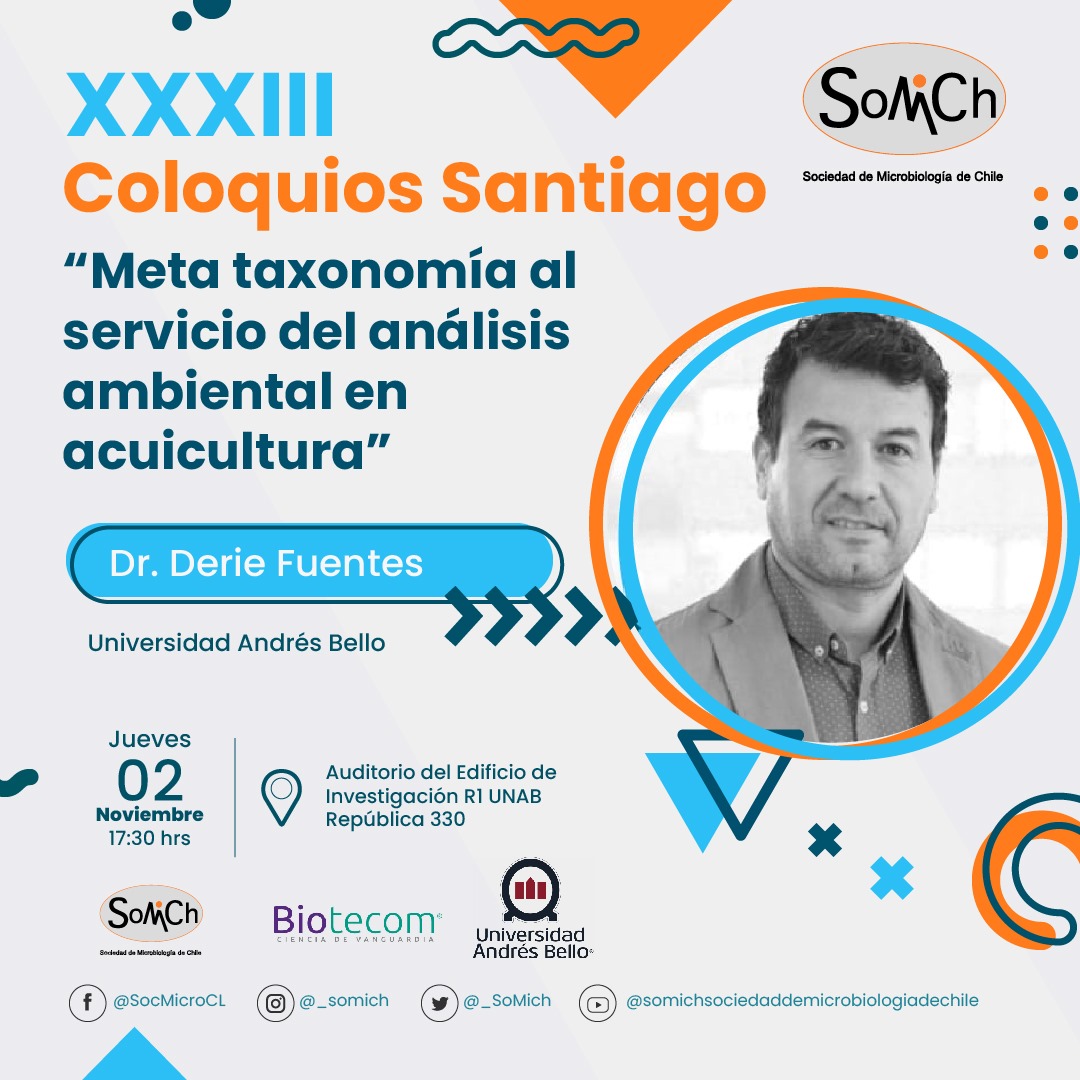 Sociedad de Microbiología de Chile (@_somich) on Twitter photo HOY!!!
Atención #Santiago
📆 02 Nov 17.30 hrs con café. Presencial República 330 R1 <a href="/uandresbello/">U. Andrés Bello</a>
📺 18h online facebook.com/SocMicroCL
Coloquio #Microbiologia #Santiago Derie Fuentes <a href="/deriefuentes/">DeriePataN</a> <a href="/Vrid_Unab/">Investigación UNAB</a> <a href="/DocBiotec_UNAB/">Doctorado en Biotecnología UNAB</a> #SOMICH2023 HOY!!!
Atención #Santiago
📆 02 Nov 17.30 hrs con café. Presencial República 330 R1 <a href="/uandresbello/">U. Andrés Bello</a>
📺 18h online facebook.com/SocMicroCL
Coloquio #Microbiologia #Santiago Derie Fuentes <a href="/deriefuentes/">DeriePataN</a> <a href="/Vrid_Unab/">Investigación UNAB</a> <a href="/DocBiotec_UNAB/">Doctorado en Biotecnología UNAB</a> #SOMICH2023