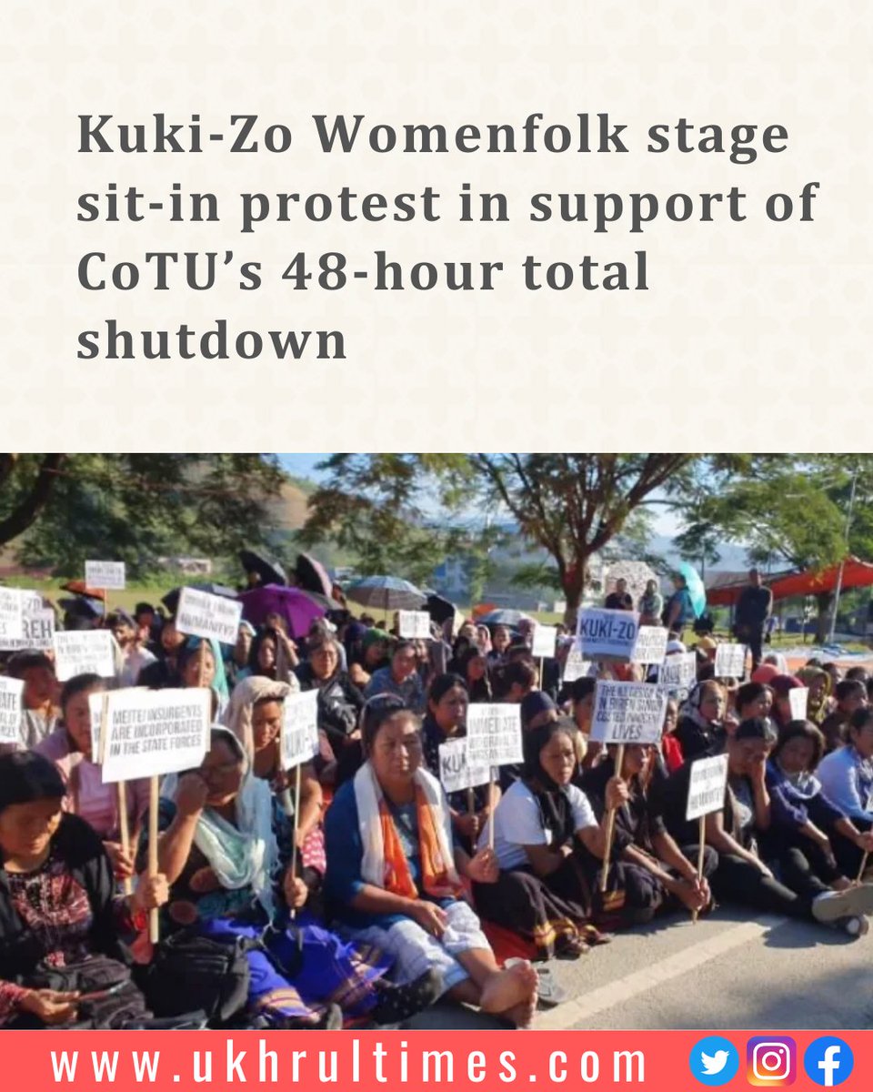 ukhrultimes's tweet photo. #Kangpokpi: The Committee on #Tribal Unity in a press conference on Wednesday had alleged that the, “#Meitei insurgents disguised as special commandos, burnt down several houses and vehicles, looted many houses including #church offerings at Sinam village along #Imphal-#Moreh road.” The 48-hour total shutdown imposed by the CoTU is effective from Nov 2, 6 am and will end on Nov 4, 6 am. #ManipurViolence 

Must read | https://t.co/3LeT8WeLsE