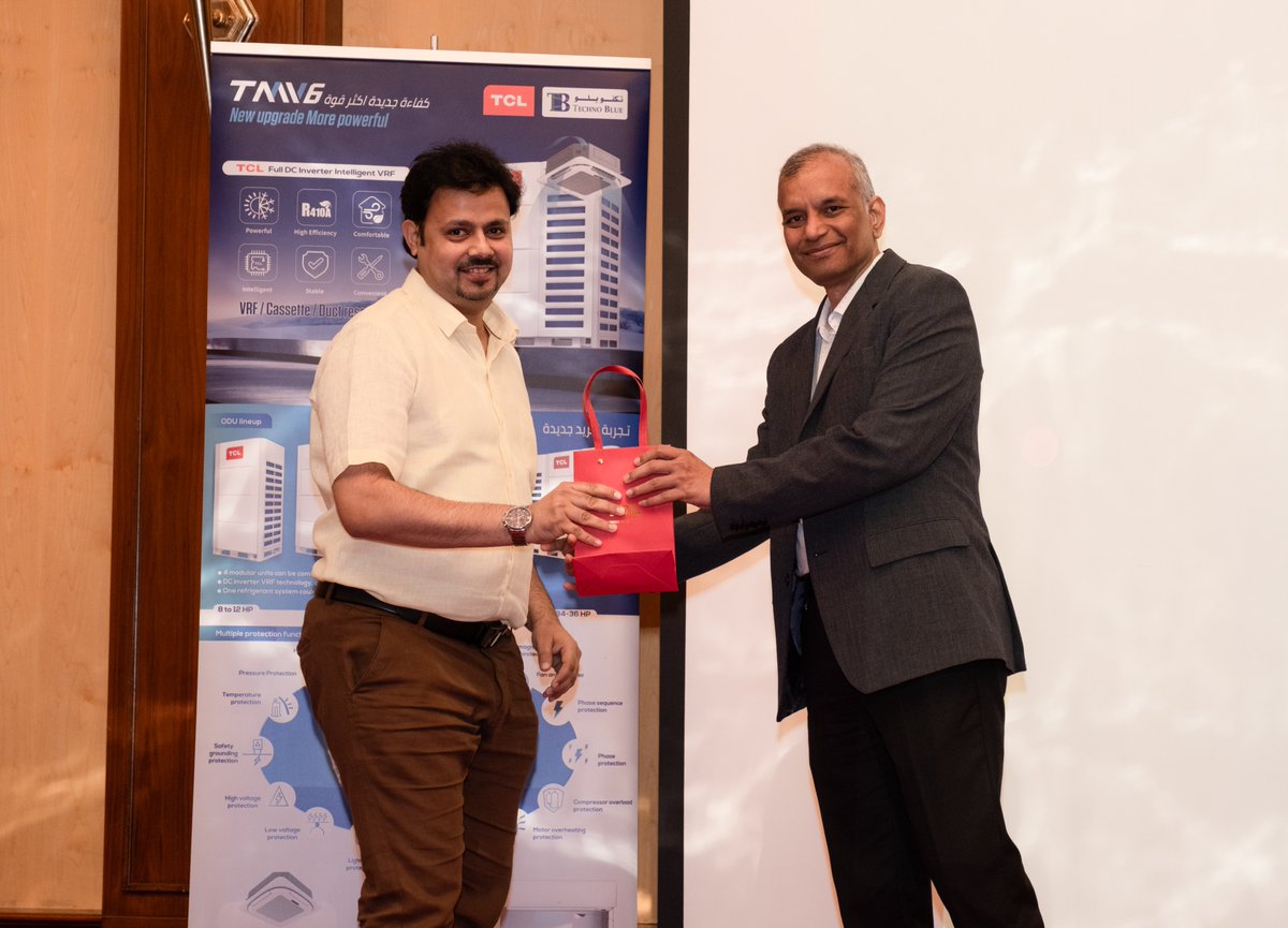 hvactcl's tweet image. 🌬️ Amazing! TCL CAC and Techno Blue introduced the new TCL Commercial Air Conditioner series in Doha, Qatar.

📆 Date: October 30, 2023
📍 Location: Doha, Qatar

#TCLCAC #TechnoBlue #CoolingInnovation #DohaEvent #CAC #Innovation #TCLCAC #HEATPUMP #VRF #AC
