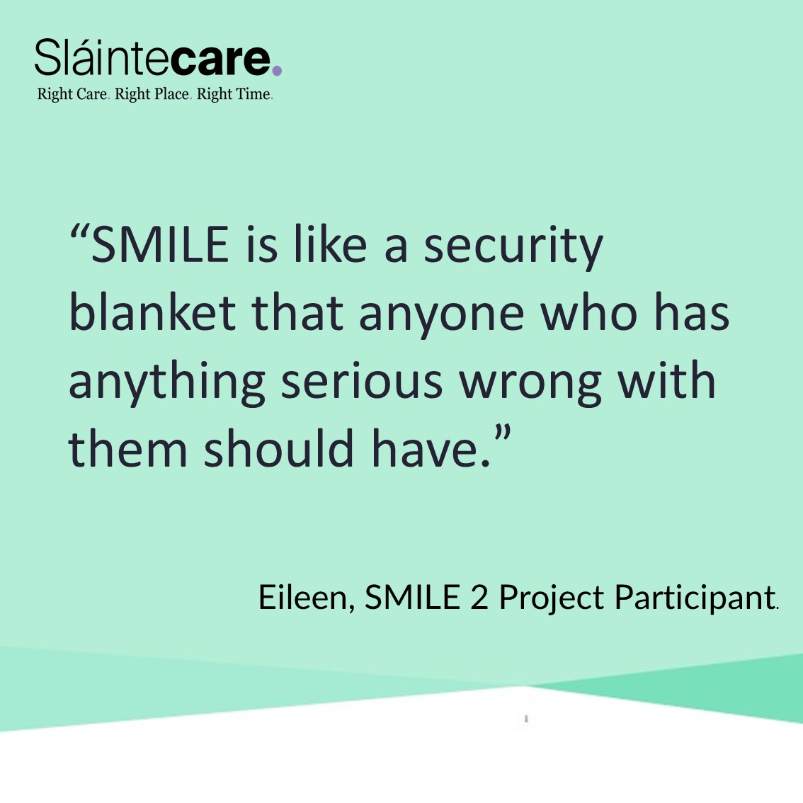 How has the SMILE 2 project helped participants? #RightCareRightPlaceRightTime @HSELive