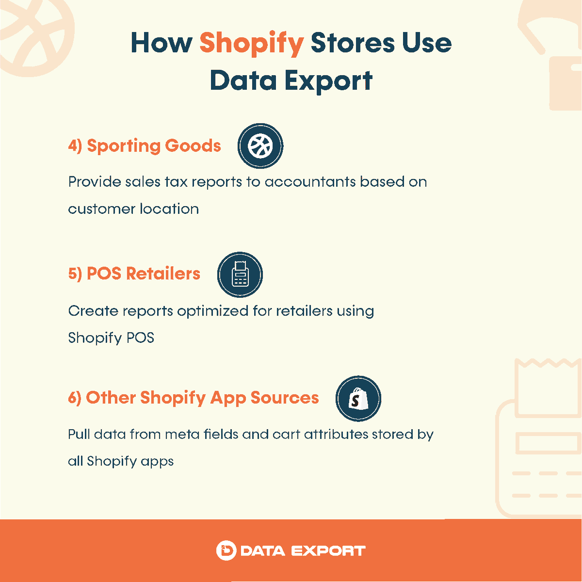 DataExportio's tweet photo. Here's how our customers use Data Export for their reporting needs. There's even more to explore in the app.

Check it out: https://t.co/Pa1c5Yzhy6

#shopify #shopifystore #dataexport https://t.co/I0TJWQ0zUo