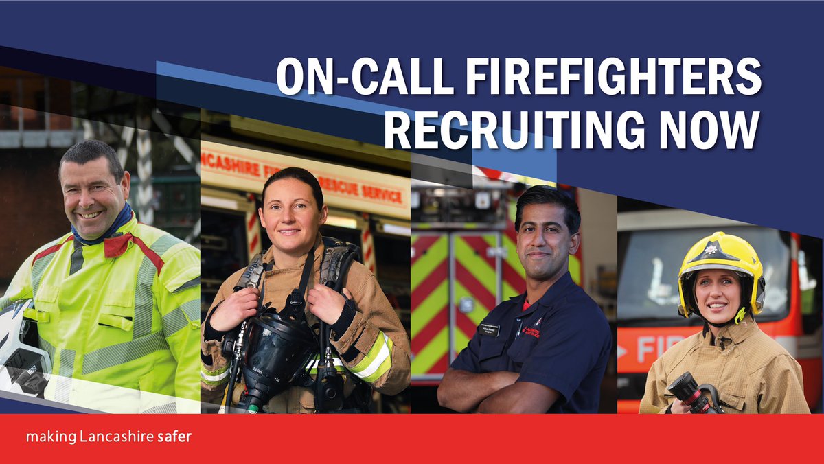 There is still time to apply to be an @LancashireFRS On-Call Firefighter. You can make a difference to your community, develop new skills & earn extra income by becoming an On-Call Firefighter. More info ⬇️ lancsfirerescue.org.uk/oncall To apply ⬇️ jobs.lancsfirerescue.org.uk/vacancies?joba…