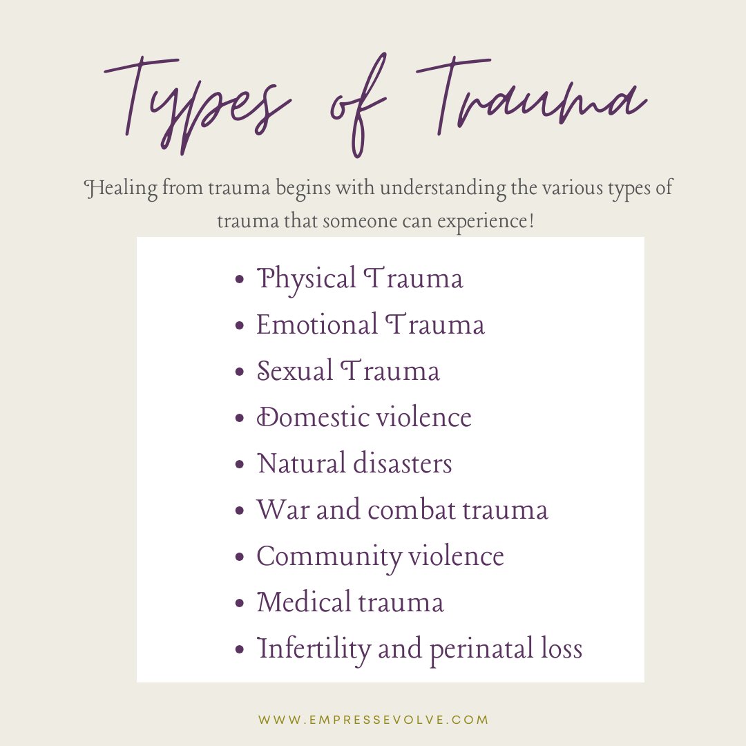 Lucky for you, Dr. Greene, Dr. Bryant, and the EE team are trained in how to address and provide tools to heal from these varying kinds of trauma! 

#traumarecovery #traumahealing #traumaeducation
#mentalwellbeing #evolving #neurobiology #traumasurvivor