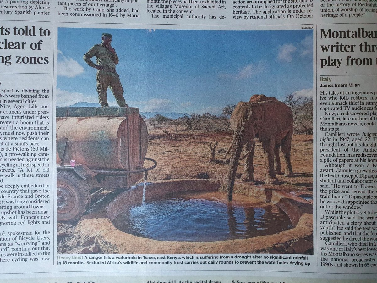 SecludedTrust's tweet photo. Gratitude fills our hearts like the water fills our water hole. Thank you, @PassportAndPix and @TheTimes for shining a spotlight on our mission to ease the thirst of African wildlife during 18 months of relentless drought. Together, we're making a difference for our wildlife. https://t.co/cygbCqiUGI