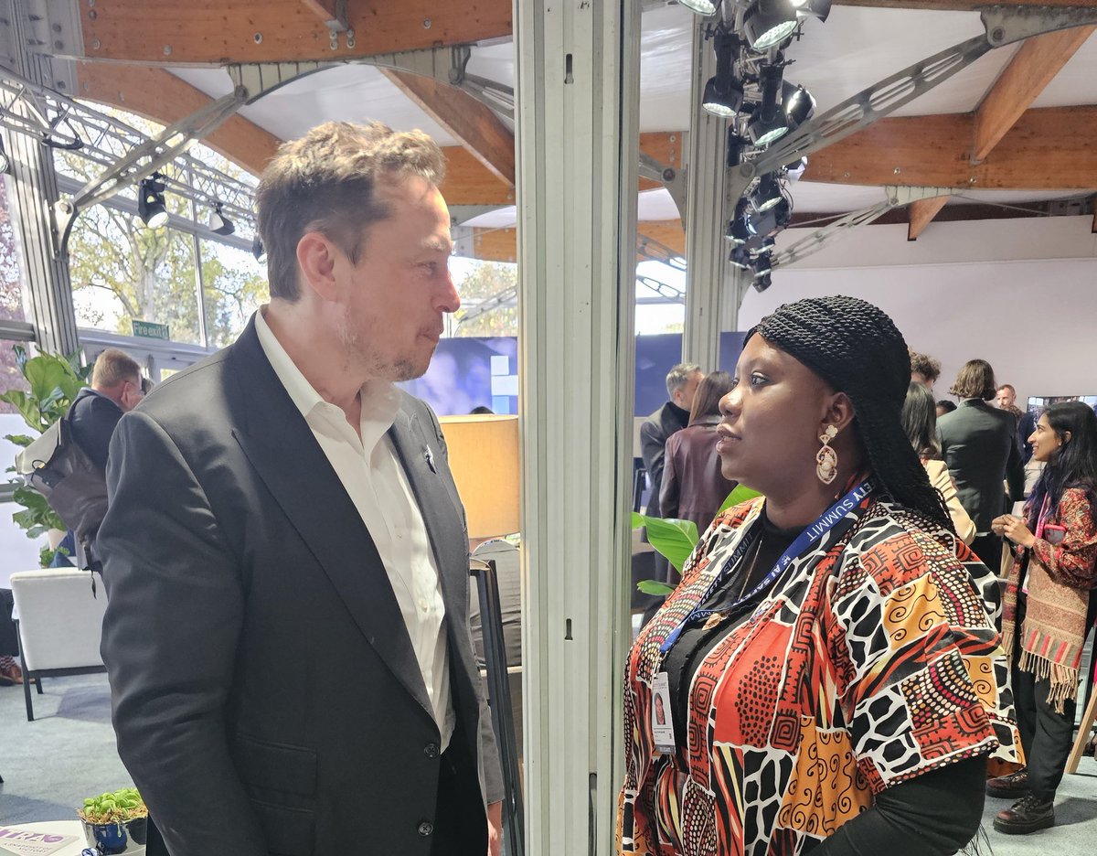 toyosirise's tweet photo. Dear @elonmusk I was totally inspired by the conversation you &amp; I had at the #AISafetySummit hosted by the UK yesterday @bletchleypark
Nigerians are some of the brightest &amp; the best tech talents you'll find anywhere in the World so you're welcome to build &amp; collaborate with us. https://t.co/2eCpfE0EaZ