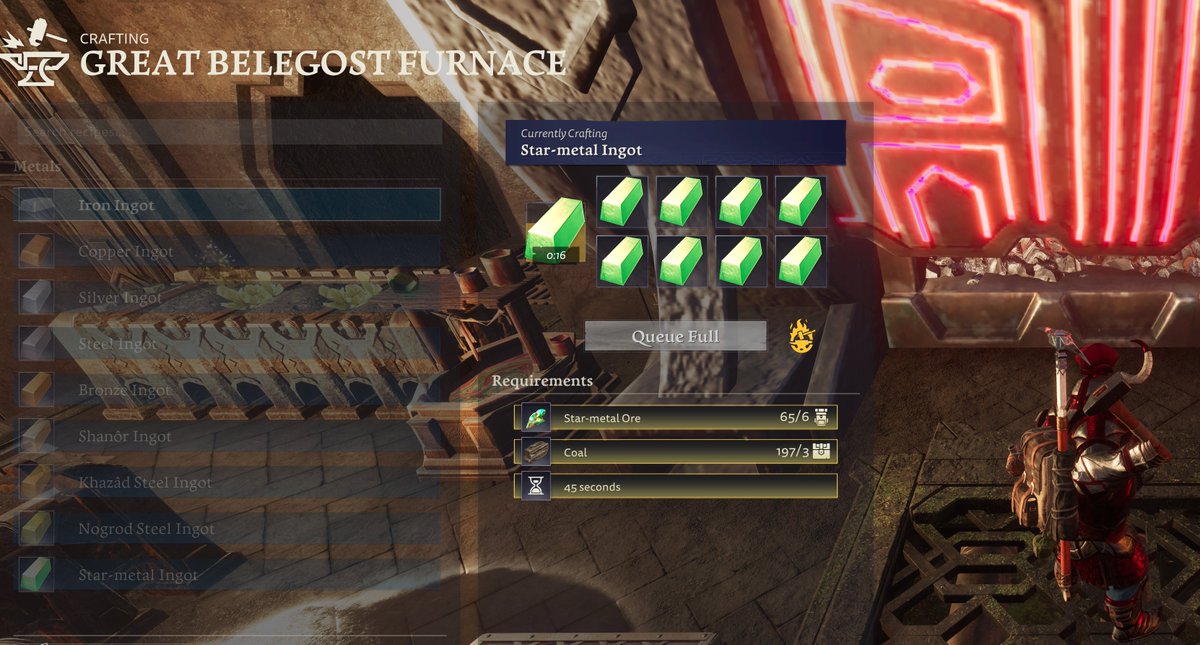DPaadimeister's tweet photo. @ReturnToMoria are you aware that the furnaces can freeze and stop progressing? with no way to remove mats or start it up again https://t.co/IPYHAeIy6o