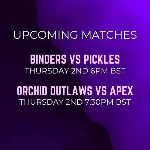 OfficialVFL23's tweet photo. 📣 It's Match Day 📣  
⏰18:00 BST &amp; 19:30 BST  

#TeamBinders vs @VFLPickles 
@VFLTeamApex vs @vflorchidoutlaw  

🔴 Hosted by @jessdevos &amp; @sanriomarzie 
🟠 Casted by @tvshakey 

 Live on Twitch 🟣 https://t.co/Q1otCypMHz #VALORANT #eSports #VFL23 https://t.co/Bq86klNbk0