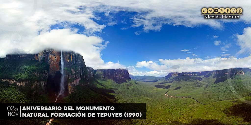 Al cumplirse 33 años de la declaración de las Formaciones de Tepuyes como Monumento Natural, reafirmamos el compromiso de proteger y velar por la conservación de esta maravilla de la creación con la que Dios ha bendecido a nuestra tierra.