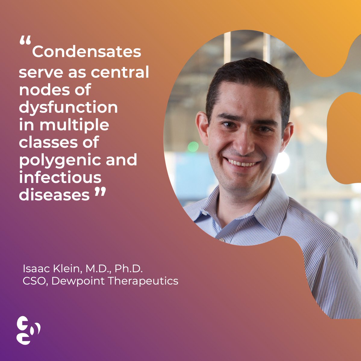Dewpoint Therapeutics (@dewpoint_tx) on Twitter photo In the last 5 years, Dewpoint has made huge progress evolving and applying the science of condensates towards therapeutic discovery. Read our latest article to hear more from our CSO <a href="/IsaacAKlein/">Isaac Klein</a> bit.ly/45YJ9mn In the last 5 years, Dewpoint has made huge progress evolving and applying the science of condensates towards therapeutic discovery. Read our latest article to hear more from our CSO <a href="/IsaacAKlein/">Isaac Klein</a> bit.ly/45YJ9mn
