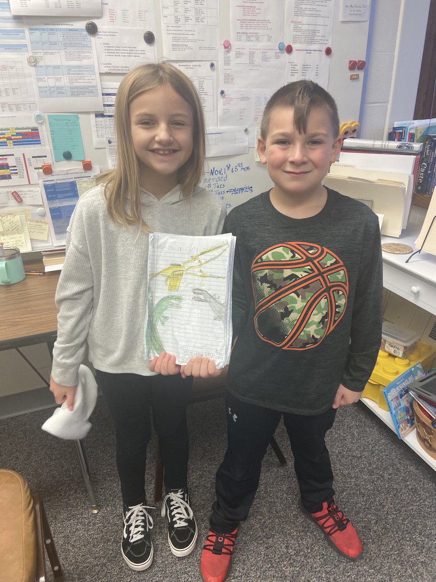 KathyVanWert's tweet photo. Two Horace May third graders just read their first book to me!! Great teamwork! Great story! I’m a proud principal! https://t.co/cAxAVGbM2B