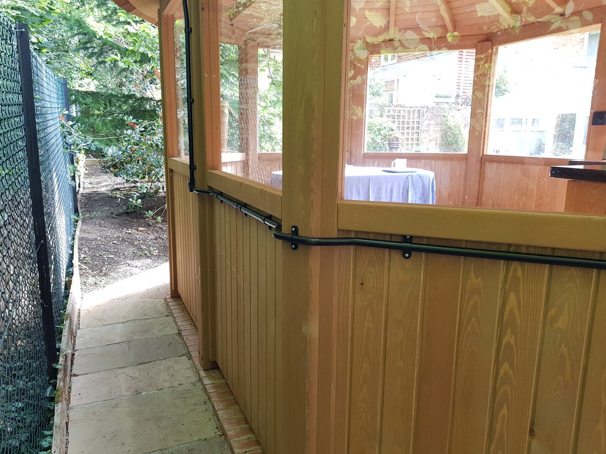 Been off here for a while; what's new with everyone? 😁

Just finished an installation on a lovely garden building...
... Bit of thinking on this one; only single skin but I wanted no cables or containment on show on the inside.
Awkward, but worth the result.