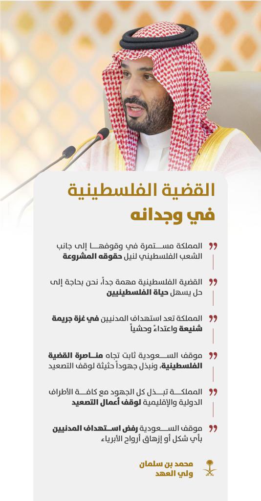 SaudiNews50's tweet photo. القضية الفلسطينية في وجدان محمد بن سلمان.

 #الحملة_السعودية_لإغاثة_فلسطين

- https://t.co/0JJOyDrNST