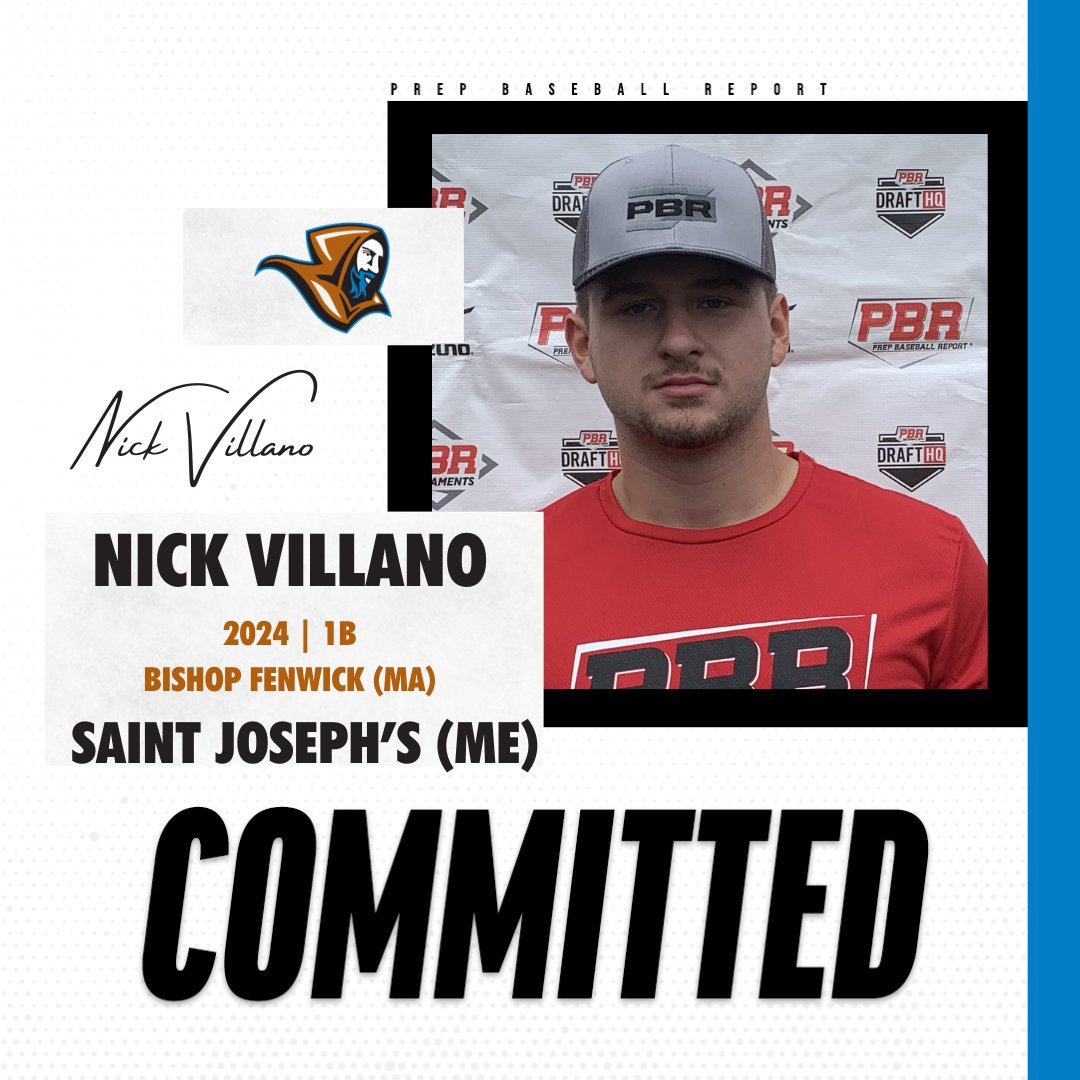👏 Congratulations to <a href="/nickvillano34/">Nick Villano</a> on his commitment to <a href="/Monks_Baseball/">Saint Joseph's College Baseball</a>!

🔗 Check out Nick Villano's PBR Profile Here ➡️ prepbaseballreport.com/profiles/MA/Ni…

#BeSeen #PBRNewEngland #PBRMassachusetts