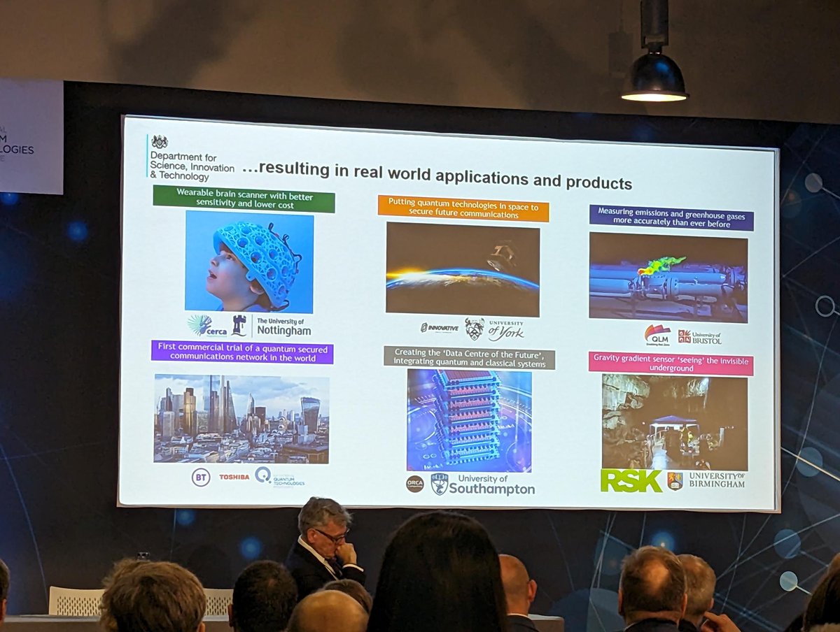 Southampton's quantum research was highlighted as one of the key outcomes of the UK National Quantum Technologies Programme during a talk by Tom Newby at the UK National Quantum Technologies Showcase 2023 in London today! 👏 #quantum #research