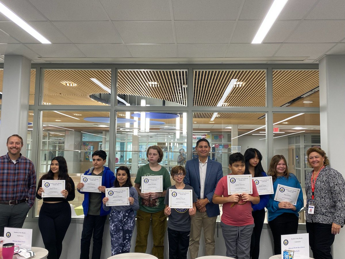 My favorite day of the month. Recognizing our students. 
#hereatlincoln #d69 #lincolnspartans