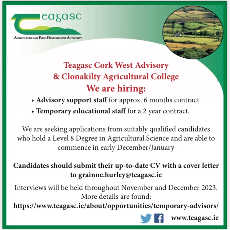 Job opportunities available in the Cork West region