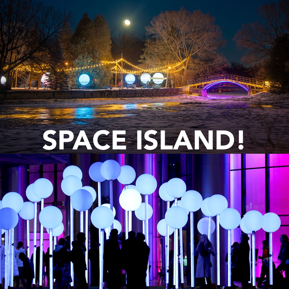 This winter, get ready for an out-of-this-world experience as space exploration comes closer to home. As one of the most popular light installations ever hosted at Lights On Stratford, we’re thrilled to announce the return of the sun and planets to Tom Patterson Island! (1/3)