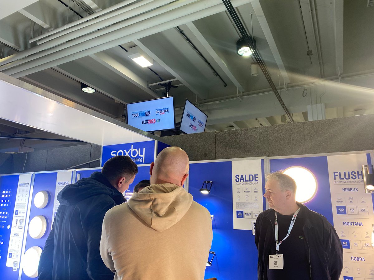 Get your lighting fix with <a href="/saxbylighting/">Saxby Lighting</a>💡Visit their stand today to see their latest developments in lighting for commercial and domestic use. #ElexShow