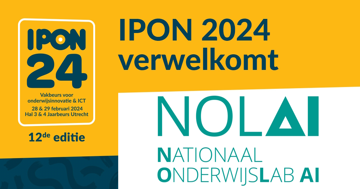 🎉Welkom aan onze nieuwe partner, NOLAI! Het Nationaal Onderwijslab AI werkt aan slimme technologieën voor PO, VO en SO. NOLAI verzorgt presentaties op IPON, hou vakbeurs.ipon.nl in de gaten voor het programma💡 #IPON2024 #OnderwijsPartners #onderwijsinnovatie