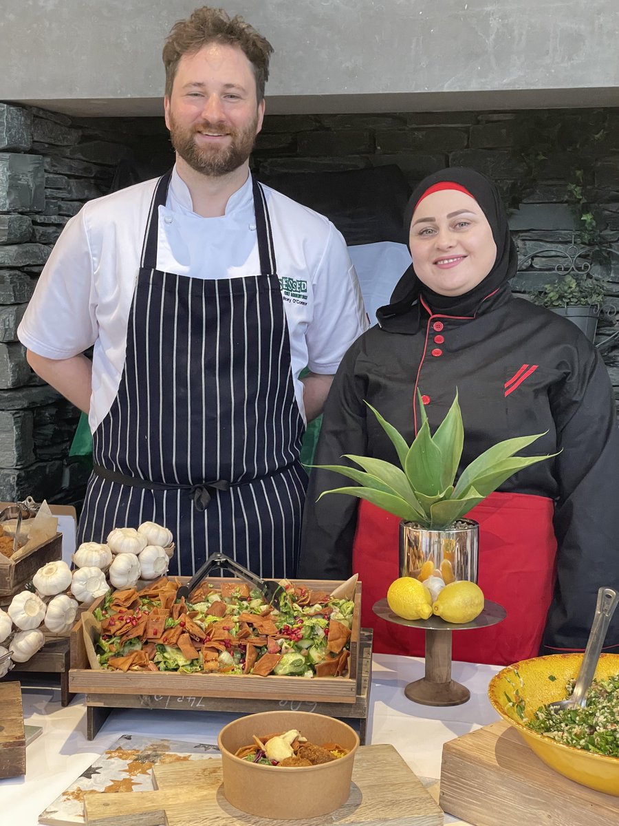 tbtlake's tweet photo. The 3rd @antiracistcmbra Summit is well underway!

We're enjoying a fabulous Syrian feast thanks to a kitchen takeover from @AsfarWalaa 's Syrian Kitchen in our Lakeside Cafe 😋 and had a morning of sharing and insight from Janett Walker &amp; @DavidOlusoga 🙌

#TBTL2023 #ARCSummit23 https://t.co/QHBoVEBwi9