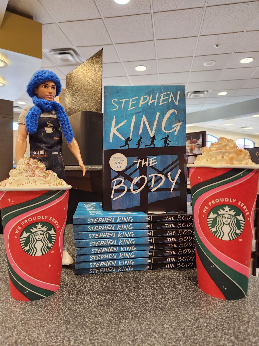 Starbucks holiday drinks are back! Grab a Sugar Cookie Almondmilk Latte or a Chestnut Praline, and get <a href="/stephenking/">Stephen King</a> 's novella, The Body, for only $5!  Red Cups are BACK! <a href="/BNBuzz/">Barnes & Noble</a>
#bnbuzz #BNCafe #Books #BNMentor