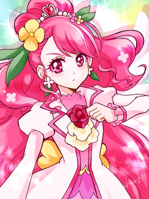 ヒーリングっどプリキュア! 今まで描いてたグレースとのどかっちを再掲すっど!(鹿児島弁)