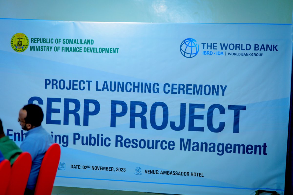 slmofd's tweet photo. It was officially launched today Somaliland Enhancing Public Resource Management [SERP], project funding by the Wold Bank.
@AmbRhodaJElmi 
@SLNTV https://t.co/SUHiwiNMw1