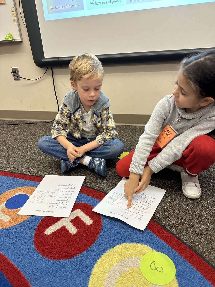 AmandaPitzele's tweet image. Repeated readings of nursery rhymes, songs  and poems help build fluency and partner power!  #wwsallin #growtogether #rockstrong
@TimRasinski1