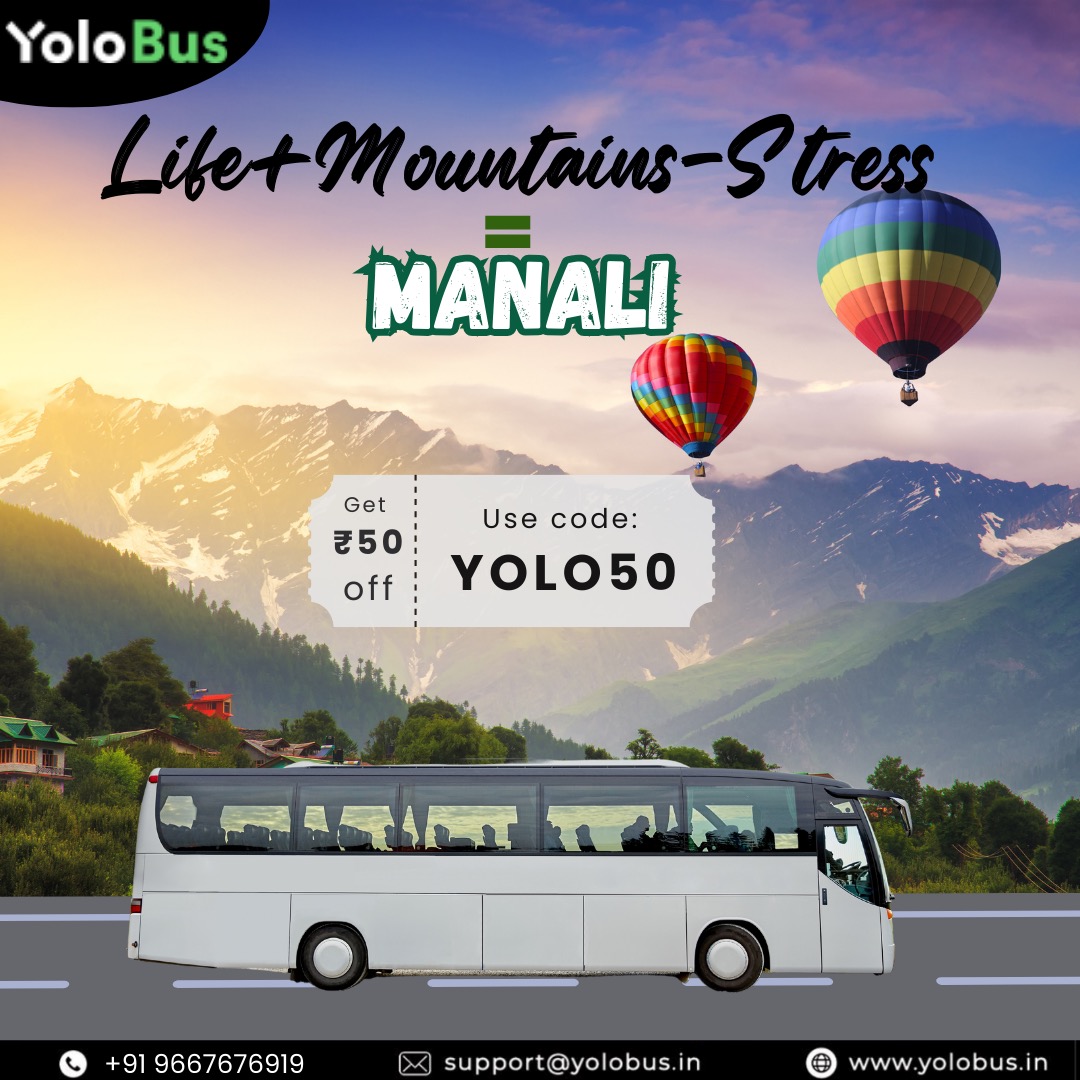 yolobusindia's tweet photo. Add a Dash of Fun, Nature's Splendor, and Subtract the Stress from Your Life! ✨
Book YoloBus from Delhi <> Manali. 🚍
Use code: YOLO50 and get Rs.50 OFF!
#YoloBus #manali #mountains #mountainlovers #travel #bustravel #travelindustry #mountainvibes #manalitrip #roadtrip https://t.co/NicWWXOUBx