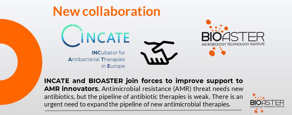 BIOASTER's tweet photo. @INCATEurope (the INCubator for #Antibacterial Therapies in Europe) and BIOASTER, have announced this week the beginning of a new partnership that aims to improve the support to innovators to fight drug-resistant infections.
See the release here: https://t.co/tcGGbDqRkn
#AMR https://t.co/i66MKiHzpq