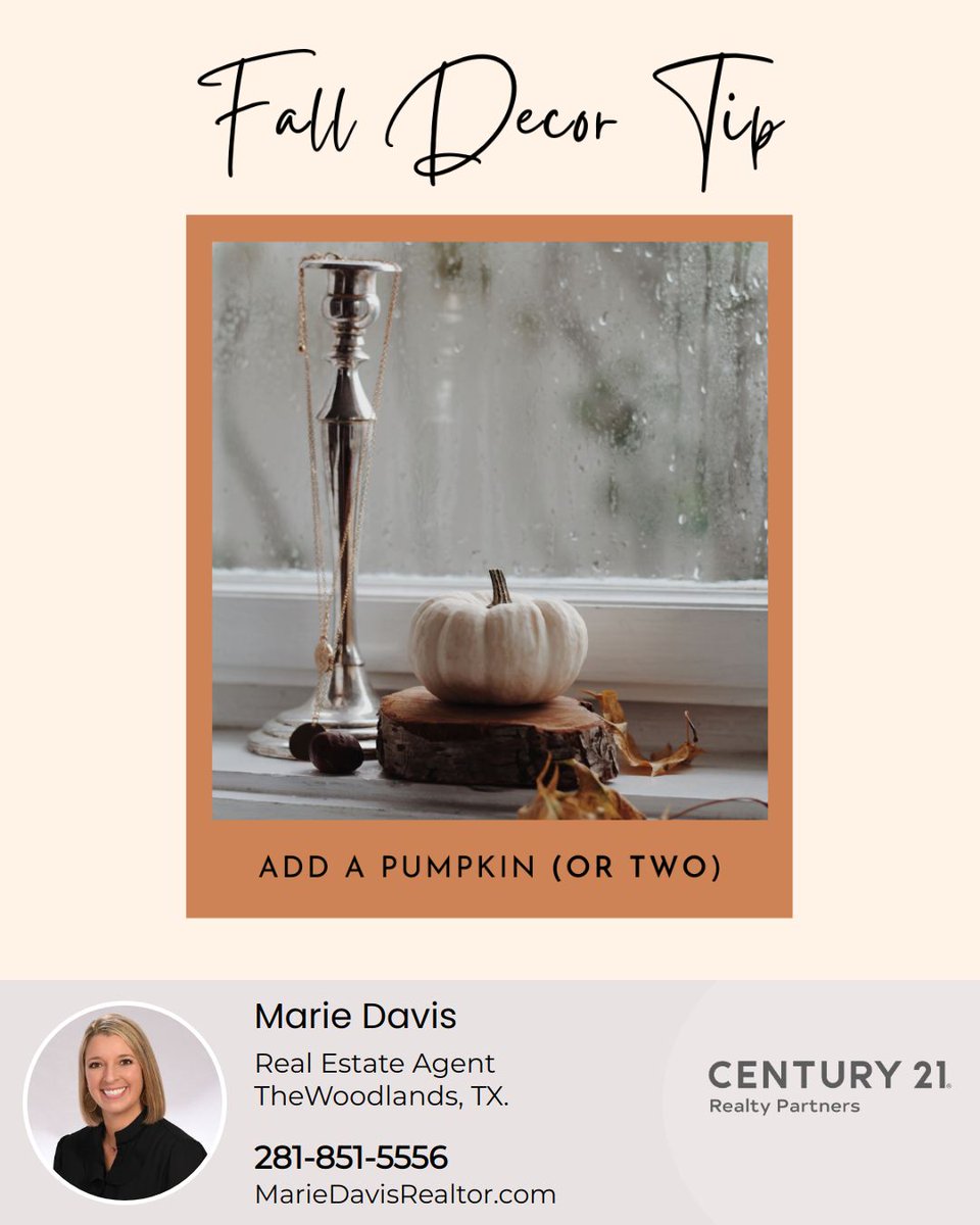 mariedavishomes's tweet image. Embracing the autumn spirit? Whether grand and gourd-geous or petite and charming, pumpkins can wonderfully transform any space. From tabletops to entryways, pumpkins of all sizes add that perfect seasonal touch. Let every nook celebrate fall!

#falldecor #fallhomedecor #decor
