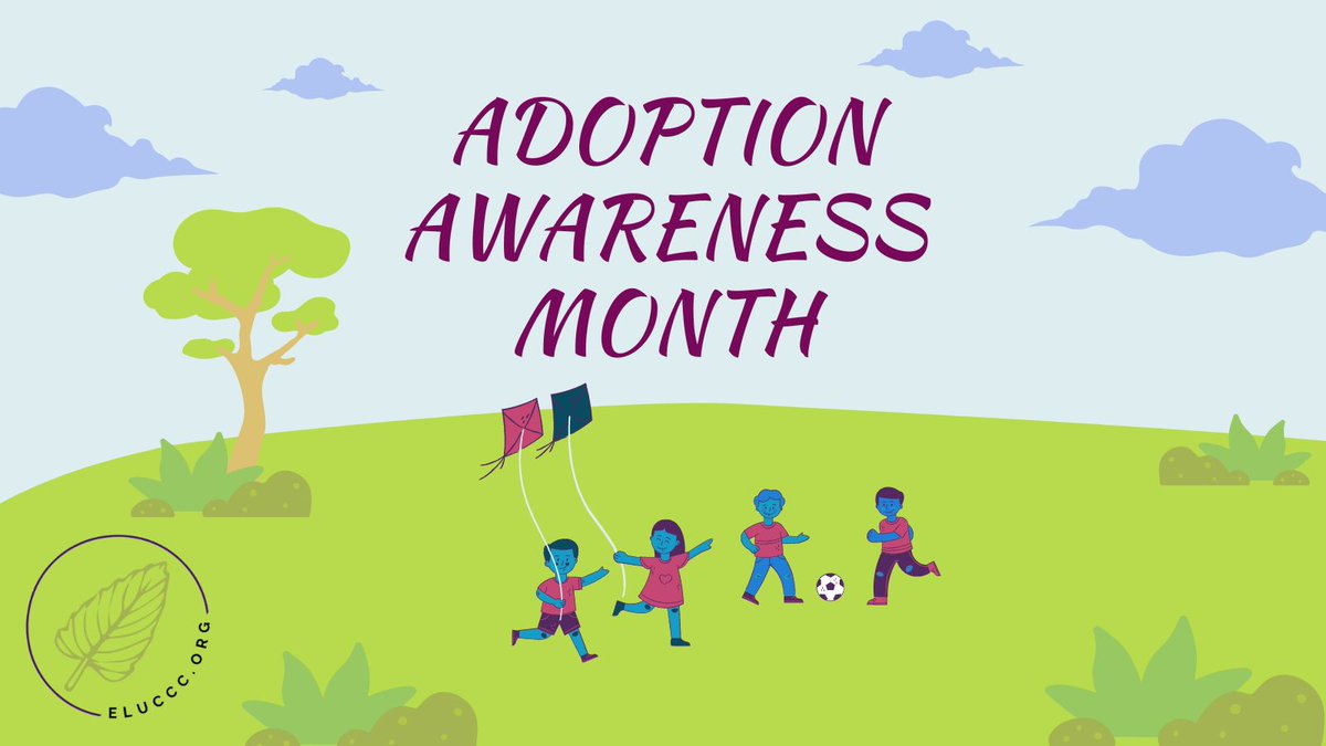 LlcElu's tweet photo. November is Adoption Awareness Month! Let's celebrate the beautiful tapestry of families that come together through adoption. It's a reminder that love knows no bounds, and that every child deserves a forever home. #AdoptionAwareness #LoveMakesAFamily #ForeverHome #Family https://t.co/gZmeiLuLsC