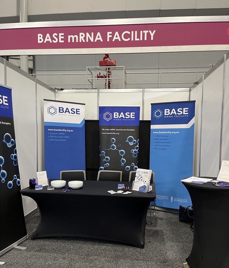BASE mRNA Facility (@basemrna) on Twitter photo Are you at #AusBiotech23 conference in Brisbane? Don't miss Today's (Friday 3rd Nov) session at 12:30 pm.
BASE Deputy Director <a href="/SethCheetham/">Seth Cheetham</a> will give a talk on "accelerated mRNA manufacture from synthetic DNA templates" at Breakout Room 1.
See you soon! Are you at #AusBiotech23 conference in Brisbane? Don't miss Today's (Friday 3rd Nov) session at 12:30 pm.
BASE Deputy Director <a href="/SethCheetham/">Seth Cheetham</a> will give a talk on "accelerated mRNA manufacture from synthetic DNA templates" at Breakout Room 1.
See you soon!
