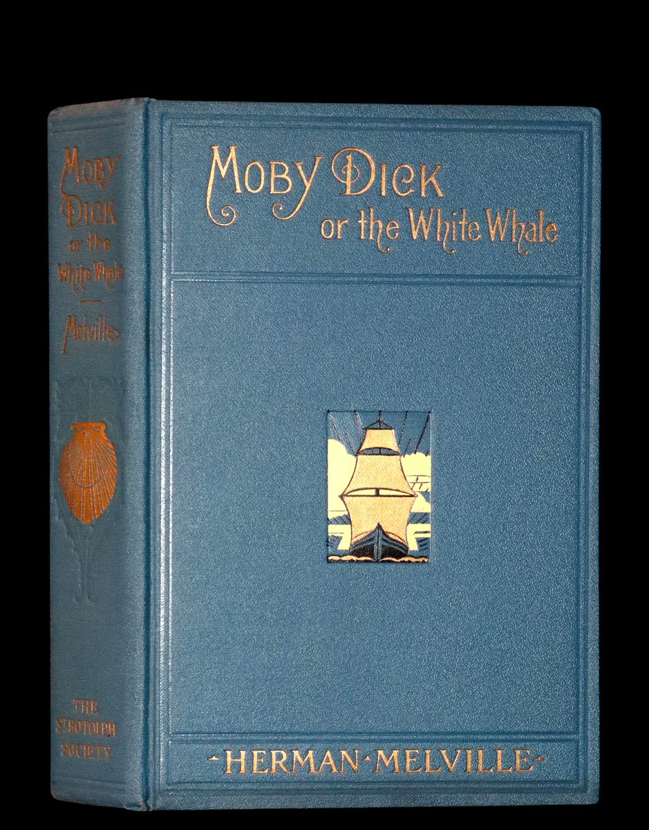 mflibra's tweet image. 1925 Rare Book - MOBY DICK or The White Whale by Herman Melville illustrated by Augustus Burnham Shute.
mflibra.com/products/1925-…

#BookWithASoul #OriginalBinding #DustJacket #HermanMelville #MobyDick #AugustusBurnhamShute #illustrated #bookworm #library #bookstore #booknerd