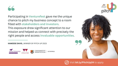 📢 Minerva Birmingham Pitch Up is now open for applications! 📢
Let's hear from our #winner from last year
Apply today and unlock your potential: bit.ly/PitchUp24
Deadline 1st December 2023
@astongrowth @UoBaccelerate <a href="/WarwickSP/">University of Warwick Science Park</a> @MinervaAngels