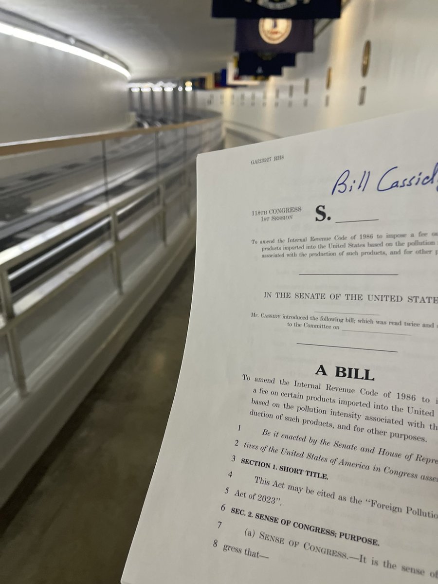 Can confirm the news about the Foreign Pollution Fee.