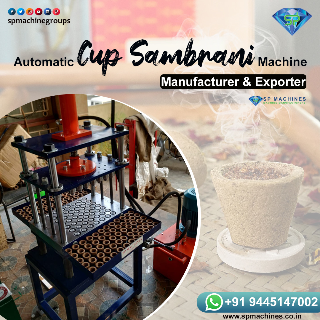 Earn daily Rs.3000 to Rs.5000 by buying #SPMachine Groups Automatic Cup Sambrani Machine. Invest in this machine and build your business from the comfort of your own home. #business #workfromhome #takethatstep #beyourownboss #automate #investment #spmachinegroups